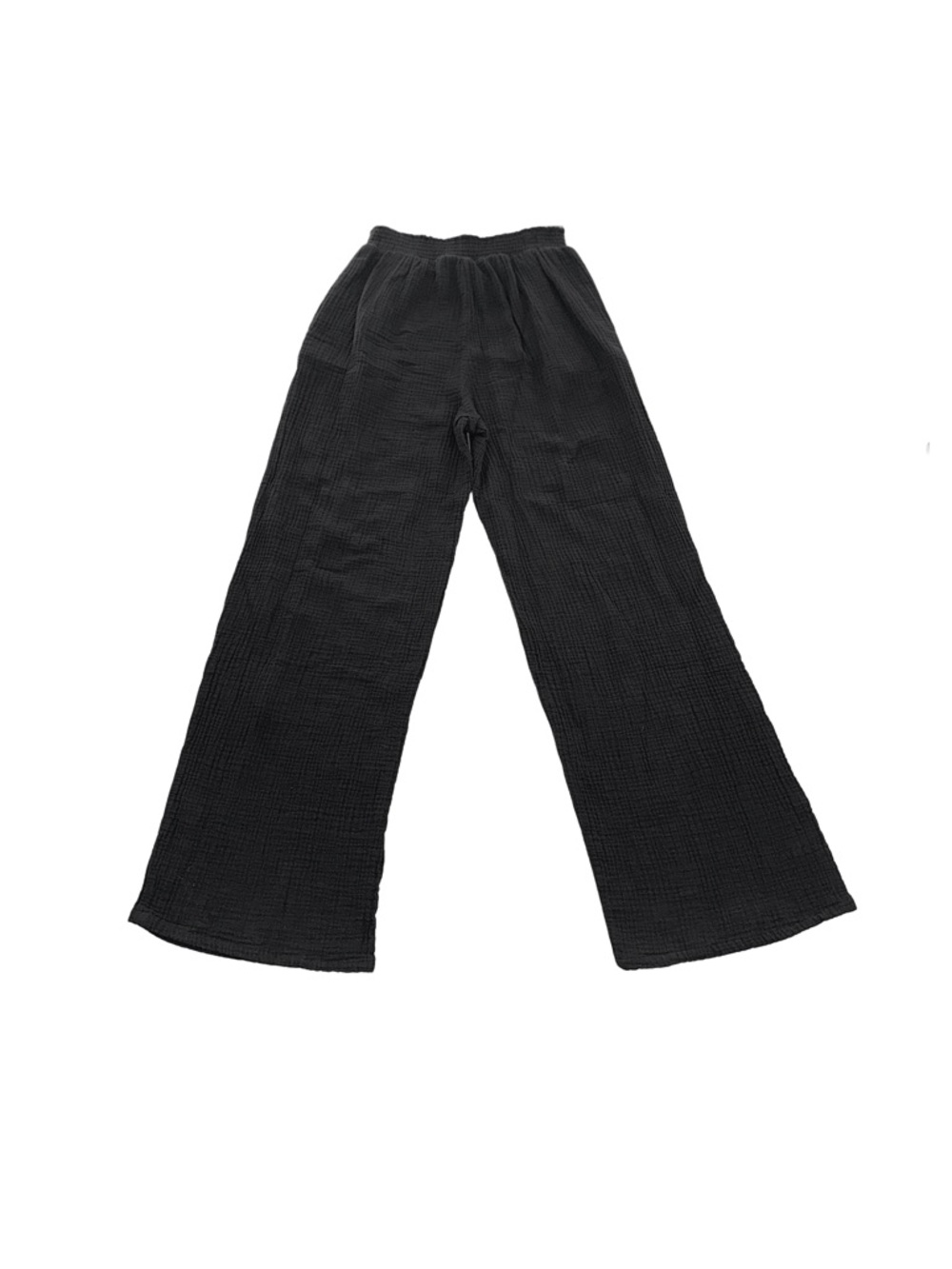 Time and Tru Black Wide-Leg Elastic Waist Pants - Picture 5 of 6